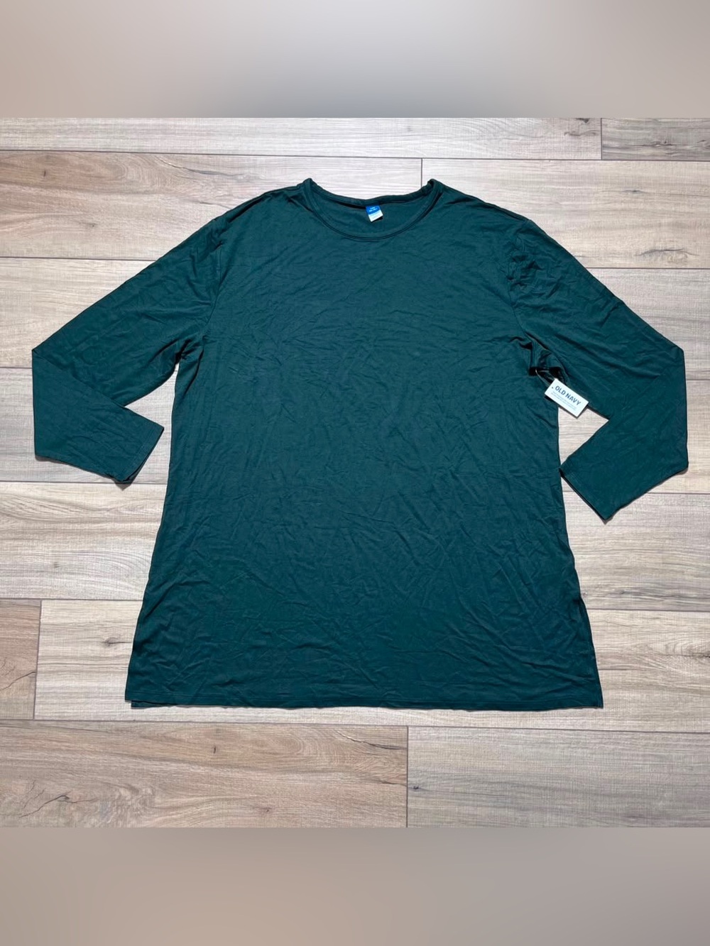 Old Navy Women's Long-Sleeve Luxe Tunic T-Shirt Size XXL Tall Dark Green